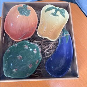 Williams Sonoma Jardin Potager bowls set of 4